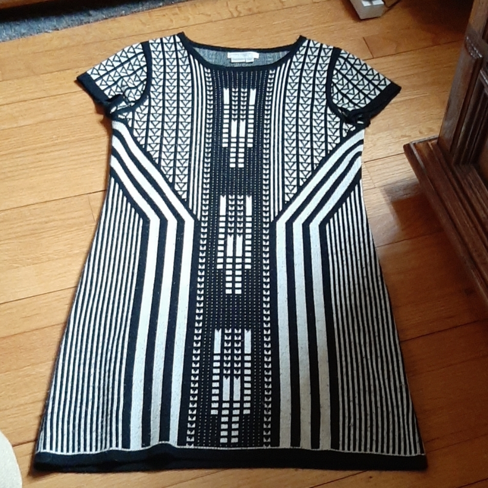 London Times Sweater Mini Dress/Tunic Size Med Petite - Picture 2 of 8